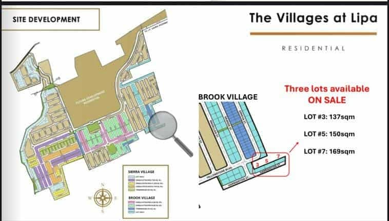 169SQM End Lot in Brook Village, Batangas - The Villages at Lipa
